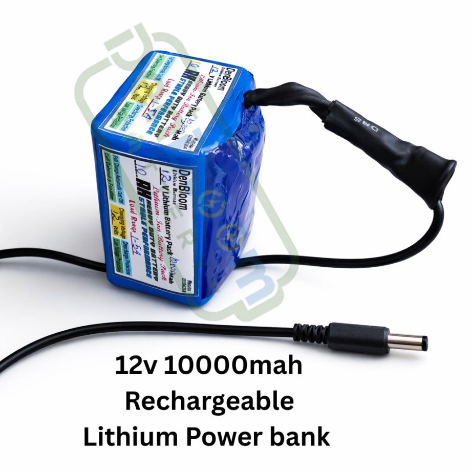 DenBloom 12V 10,000mAh Lithium-Ion Power Bank | Samsung 21700 Cells ...