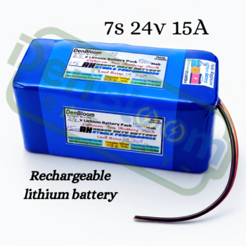24V 7S 15A Lithium-Ion Battery Pack 29.4V | Samsung 21700 Cells | 40A BMS | DenBloom